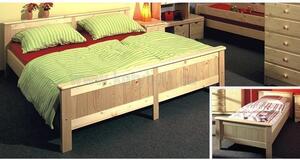 Dřevěná postel Anny přírodní