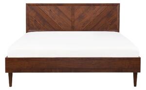 Manželská postel 180 cm MILLET (s roštem) (tmavé dřevo). 1007370