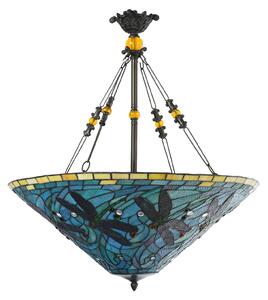 Závěsné světlo 5975, barevný design Tiffany