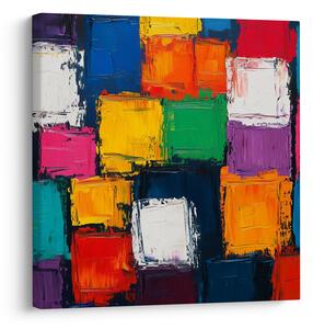 Obraz - Malba barevných čtverců (30x30 cm)