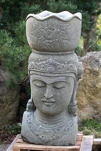 Květináč - hlava Buddha 100 cm