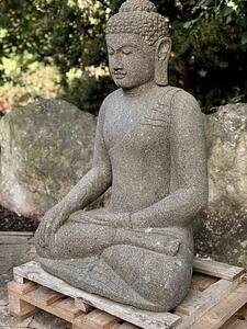 Ručně tesaná socha Buddha ze sopečného kamene 80 - 150 cm