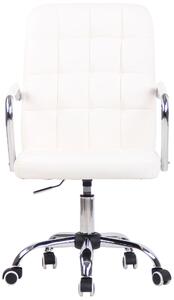 Kancelářská židle Ikast - umělá kůže | bílá