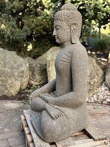 Ručně tesaná socha Buddha ze sopečného kamene 80 - 150 cm