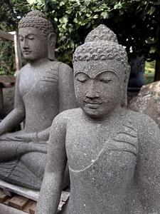 Ručně tesaná socha Buddha ze sopečného kamene 80 - 150 cm