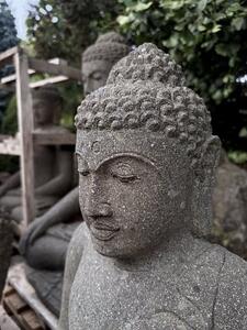 Ručně tesaná socha Buddha ze sopečného kamene 80 - 150 cm