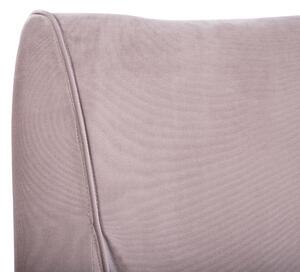 Manželská postel 160 cm NICE (s roštem) (růžová sametová). 1007393
