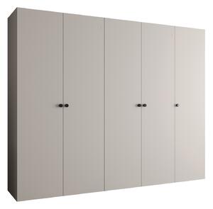 Šatní skříň 250 cm Parna 1 (kašmír + černá)