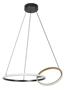 Rabalux Černo-zlaté závěsné LED svítidlo Emilion 620mm 36W 72296