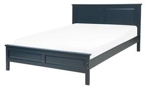 Manželská postel 140 cm OLIVE (s roštem) (modrá). 1007407
