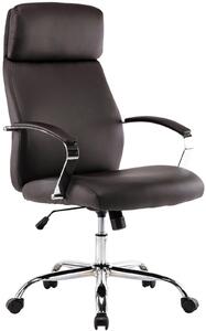 Kancelářská židle Caistor - umělá kůže | hnědá