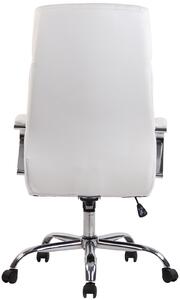 Kancelářská židle Caistor - umělá kůže | bílá