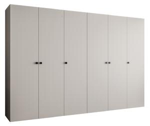 Šatní skříň 300 cm Parna 1 (kašmír + černá)