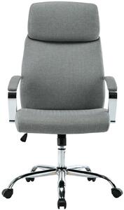 Kancelářská židle Caistor - látkový potah | světle šedá