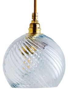 EBB & FLOW Závěsná lampa Rowan zlatá/křišťálová Ø 15,5 cm