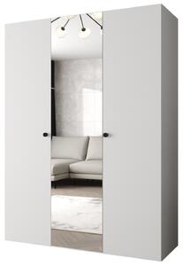 Šatní skříň 150 cm Parna 2 (bílá + černá)