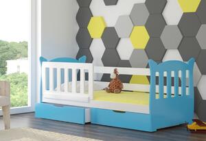 Dětská postel PENA, 160x75, modrá
