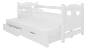 Dětská postel CAMPOS, 180x75, bílá