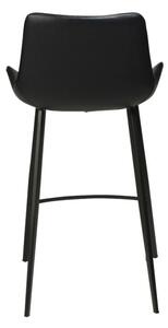 Černá koženková barová židle DAN-FORM Denmark Hype