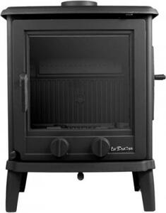 Krbová kamna NORDflam BRENO s bočním přikládáním, 10 kW, černá