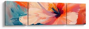 Obraz - Malovaný květ (170x50 cm)