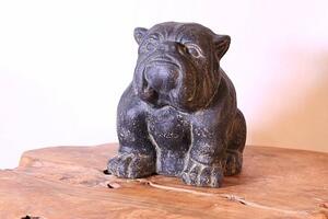 Buldog - Bulldog - Buldok - odlévaná socha