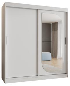 Šatní skříň 180 cm Lulu (bílá). Akce -20%