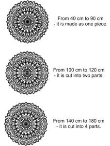 Elegantní mandala na zeď – stylová dekorace interiéry | SENTOP HDF0251