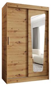 Šatní skříň 120 cm Mokka (dub artisan). Akce -21%