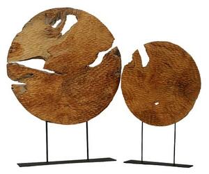 Skulptura Teak Disk 70 cm