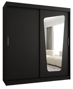 Šatní skříň 180 cm Mokka (černá). Akce -20%