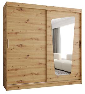 Šatní skříň 200 cm Mokka (dub artisan). Akce -20%