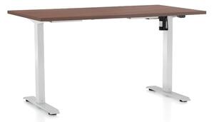 Výškově nastavitelný stůl OfficeTech A, 120 x 80 cm - bílá podnož Barva: Bílá