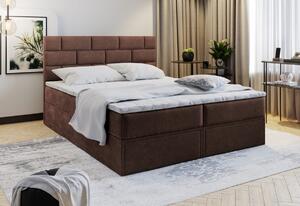 Čalouněná postel boxspring MARINOS + topper, 160x200, Soft 11
