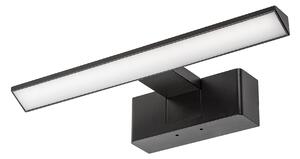 Rabalux Černé LED svítidlo nad zrcadlo 3v1 Loric 30cm 6W 75024