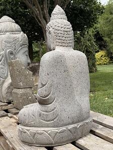 Socha Buddha tesaná 80 cm, mudra osvícení