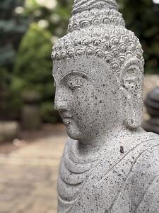 Socha Buddha tesaná 80 cm, mudra osvícení