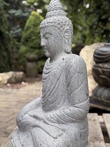 Socha Buddha tesaná 80 cm, mudra osvícení