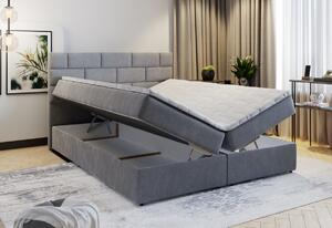Čalouněná postel boxspring PERLA + topper, 140x200, inari 80