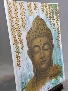 Buddha obraz na plátně 40x30 cm
