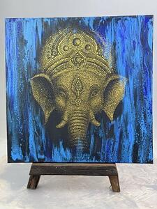 Obraz na plátně Ganéša 40x40 cm