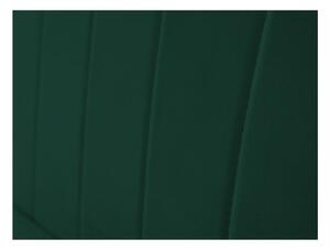 Tmavě zelená sametová pohovka Mazzini Sofas Benito, 158 cm
