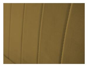 Sametová pohovka ve zlaté barvě Mazzini Sofas Benito, 158 cm