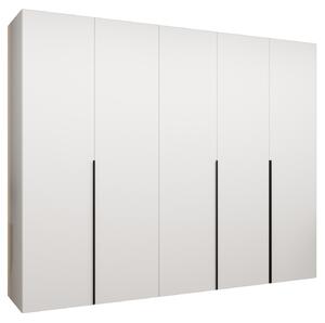 Šatní skříň 250 cm Alice 1 (bílá + černá)