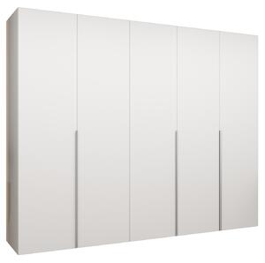 Šatní skříň 250 cm Alice 1 (bílá + kašmír)