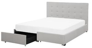 Manželská postel 160 cm ROLLA (s roštem a úl. prostorem) (světle šedá). 1007487