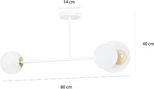 Emibig Modo stropní světlo 2x60 W bílá 613/2