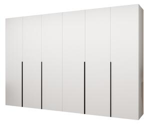 Šatní skříň 300 cm Alice 1 (bílá + černá)