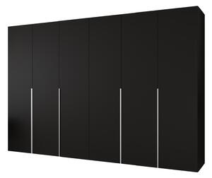 Šatní skříň 300 cm Alice 1 (černá + kašmír)