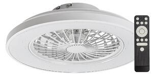 Rabalux Bílé stropní LED svítidlo s ventilátorem Dalfon2 485mm 48W CCT s DO 71332
